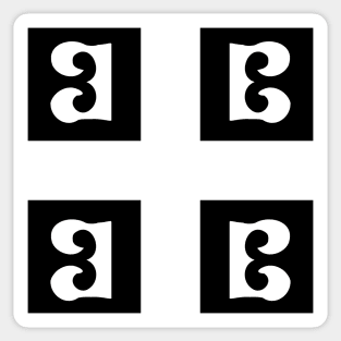 Nemanjić dynasty cross Sticker